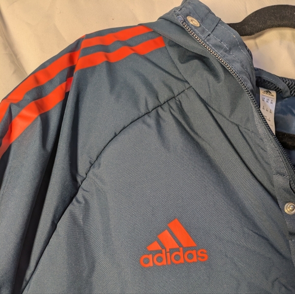 Adidas Manchester United Blue Parka Stadium Jacket 2022-23. Men's XXL. - Picture 3 of 7